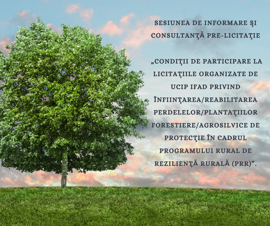 Invitaţie de participare la ședința pre-licitație