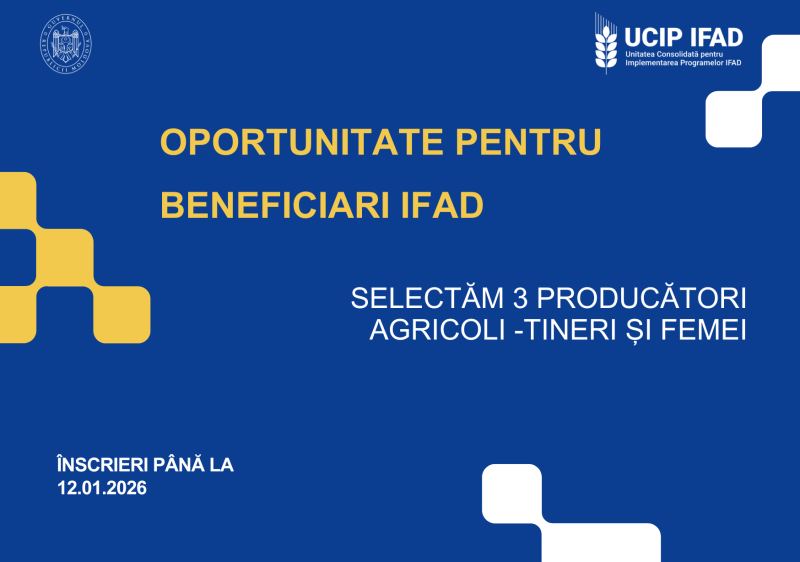 Apel către beneficiarii IFAD – în special tineri și femei