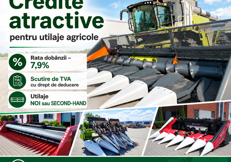 Credite atractive pentru utilaje agricole. E momentul să investești în următorul tău pas!